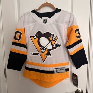 NHL White and Gold Kids Hockey Jersey
